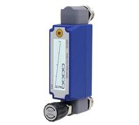 Gas Mass Flow Meter, 0-70 SLPM Digital Air Nitrogen Oxygen Hydrogen Flow Sensor, RS485/I²C, LCD Display, BSPT 1/4" Thread