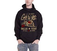 Gas Monkey Garage Go Big Or Go Home Men Hooded Sweater Black XL, 80% Cotton, 20% Polyester, Regular