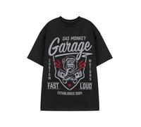 Gas Monkey Garage Mens Black Fast & Loud Short Sleeved T-Shirt - Large
