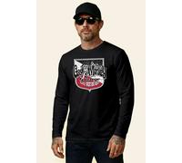 Gas Monkey Garage Men's Shield Long Sleeve T-Shirt in Black | Size: Medium Gas Monkey Garage Black M