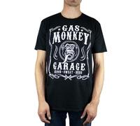 Gas Monkey Garage Men's Short-Sleeved T-Shirts (Adult Black) in Black | Size: Medium Gas Monkey Garage Black M