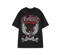 Gas Monkey Garage Men's Winged Tyre Short Sleeved T-Shirt | Black | Officially Licensed Merch | Size: Medium Gas Monkey Garage Black M