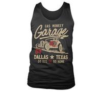Gas Monkey Garage Officially Licensed Go Big Or Go Home Mens Tank Top Vest (Black), XX-Large