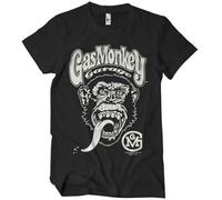 Gas Monkey Garage Officially Licensed Logo Mens T-Shirt (Black), X-Large
