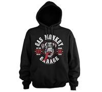 Gas Monkey Garage Officially Licensed Round Seal Hoodie (Black), Large