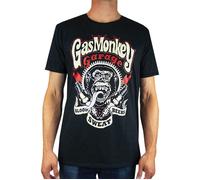 Gas Monkey Garage Short Sleeved T-Shirt | Mens Black | Official Merch