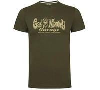 Gas Monkey Garage T-Shirt Distressed OG Logo Green-S