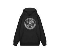 Gas Monkey Mens Hoodie | Adults Checkerboard Blood, Sweat and Beers Graphic Hooded Sweatshirt in Black | Distressed American Garage Mechanic Custom Motors Apparel Pullover | GMG Car Merchandise Gift