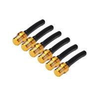 Gas Oil Fuel Petrol Tank Cap Valve Vent Breather Hose Tube Extractor Anodized Vent Hose Pipe for Car Auto Motorcycle Dirt Bike Off Road (Gold)