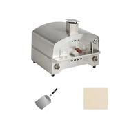 Gas Outdoor Pizza Oven, Portable Propane Pizza Maker with Pizza Stone, Stainless Steel Gas Pizza Oven for Outdoor Cooking
