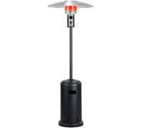 Gas Patio Heater BIGHORN Propane Outdoor Heater 8.8KW Patio Propane Heater W/Wheels, Stainless Steel Screen Suitable For Patio, Balcony, Veranda, BBQ Party, Restaurant Commercial Outdoor Heater