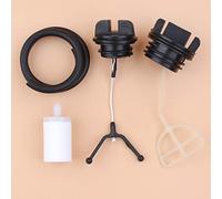 Gas Petrol Oil Fuel Cap Kit Compatible with Husq-varna 50 51 55 Rancher 154 254 262 Chainsaws