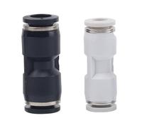 Gas Pipe Connector White Plastic Pneumatic Component Pu8 Straight-Through Quick Plugs Pg8-6 Reducing 1Pcs(HPU-6)