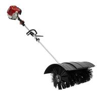 Gas Powered Brush Broom Sweeper, 2-Stroke Petrol Engine Grass Cleaner, Snow Plough Sweeper for Driveway