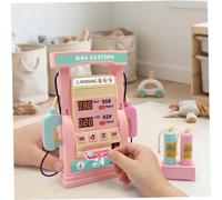 Gas Pump Station Toy for Kids, 7inch Simulation Mini Gas Station with Fire Extinguishers & Card, Educational Fun Pretend Play Toy for Girls Boys (Style 3)