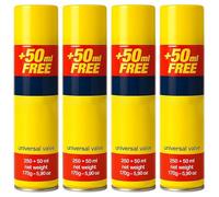 Gas Refill Canister 300ml 4 Pack - Universal Refill Gas for Lighters, BBQs, Torches & Camping Stoves - Reliable Fuel Refill Solution for Home & Outdoor Use