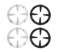 Gas Ring Reducer, Cast Iron Wok Ring 4PCS Stove Tripod Gas Stove Burner Grate Pot Stand Camping Accessory Holder Home Restaurant Cooktop Range Rack Milk Pot Stand for Kitchen Hob, 13cm Diameter