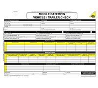 GAS SAFETY PAD - ENGINEERS GAS SAFETY CHECK VEHICLE TRAILER INSPECTION CERTIFICATE PAD 50 SET BOOK
