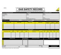 Gas Safety PAD - Engineers Gas Safety Record Check Inspection Certificate Pads 50 Set Book