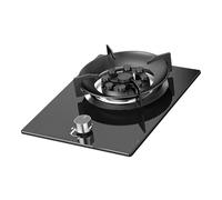 Gas Single Stove,Tempered Glass Stainless Steel Fire Cover,Desktop Inlaid Dual-purpose Space Saving NG/LPG Stove 5.2kw,for Family Barbecue(LPG)