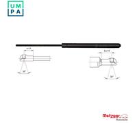 METZGER 2110060 Tailgate strut