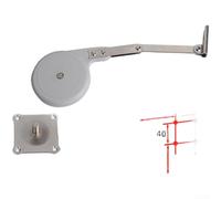 Gas Spring Hydraulic Lift Support for TATAMI Bed Frames and Cabinets, Adjustable 60N to 200N Force with Silent Hydraulic Damping (D)