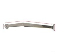 Gas Spring Lid Stay for Tatami Bed Storage - Heavy Duty Hydraulic Strut Soft Close Hinge 100N Force Grey Finish(E)