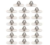 Gas Spring Mounting Bracket Carbon Steel 20pcs L Type with 10mm Ball | Slotted Design with Adjustable Mounting Slots, Modular Quick-install Structure, for Hatch Doors and Furniture Hinge Support