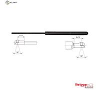 Metzger Autoteile Gas Spring 2110352 - Rear Window for Renault Scenic II / Grand Scenic II 1.5L