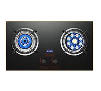 Gas Stov 75cmGas Hob 2 Burner,5.0KW Blade Straight Flame +Nine-cavity