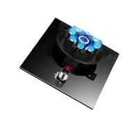 Gas Stove 1 Burner,5.2KW Natural Gas/Liquefied Gas Conversion Stove,Tempered Glass All-Copper Pot Rack,Flip-Top Burner Design,with Safety Flameout Device(NG)