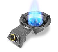 Gas Stove 1 Burner,7KW Tabletop Liquefied Gas Stove,Cast Iron Pot Rack with Knob,Energy-Saving and Gas-Saving,Suitable for Home and Commercial Use