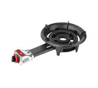 Gas Stove 10KW,Single Burner Gas Cooker with Cast Iron Pot Rack and Flameout Protection,High-Efficiency Cooktop for Home Use(LPG,60x14x34cm)