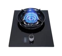 Gas Stove,4.2KW Camping Gas Cooker,kitchen Counter Top Stove,Tempered Glass Cast Iron Pot Rack,with Flameout Protection,for Home Kitchen(NG)