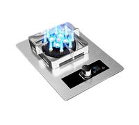 Gas Stove 43cm, 8.5KW Kitchen Counter Top Stove with Flameout Protection, Cast Iron Pot Rack - NG/LP Gas Conversion for Home Kitchen