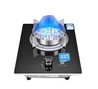 Gas Stove, Built-in 33cm Single Burner Gas Stove, 7.2KW 9-cavity Timed High Flame, With Flame Failure Protection Device And Cast Iron Pot Rack For Easy Cleaning (Size : NG)