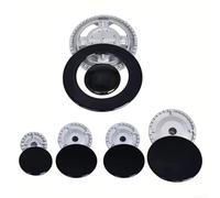 Gas Stove Burner Cap Set, Zinc Alloy Gas Stove Cap Kit, Oven Cooker Cooker Hat Set for SABAF Gas Stoves Cooktop Parts & Accessories(Flat)