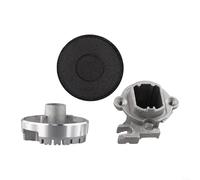 Gas Stove Burner Lid Replacement Kit 3 Piece Iron Cookware Hat Set Fits Common Gas Range Burner Sizes 55mm 75mm 100mm (Flat 55)