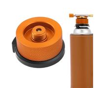Gas Stove Connector: Universal Camping Burner Adapter, Solid Metal Gas Bottle Connection, Tank Pressure Gauge | Outdoor Accessory for Folding Stove