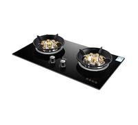 Gas Stove Cooktop 2 Burners Tempered Glass Single Burners Stove Auto Ignition Camping Single Burner LPG/NG，for RV,Apartments,kitchen Stove (Size : NG)