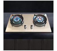 Gas Stove Cooktop 2 Burners,Thickened Stainless Steel Built-in Gas Hob LPG/NG Dual Fuel Easy to Clean for RVs (Size : LPG)