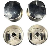 Gas Stove Ignition Button Knobs 8mm Shaft for Natural Gas and Cookers, Replacement Control Switch Dials, PC Material, Dual Pack Kitchen Appliance Repair Parts(D)
