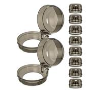 Gas Stove Knob Safety Covers 10 Pack Black PC Child Proof