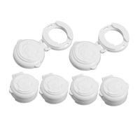 Gas Stove Knob Safety Covers 6pcs White Plastic Child Proof