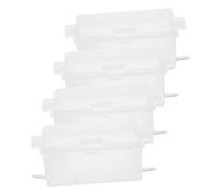 Gas Stove Power Box 4pcs Large White Plastic Repair Accessory | 1.5v 3v Supply Box, for Locations without Electrical Access and Camping, Versatile Applications and Convenient Power Supply