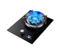 Gas Stove,Single Burner,8.5KW Camping Gas Cooker,Tempered Glass Cast Iron Pot Rack,Independent Timer Both Sides,with Flameout Protection,for Home Kitchen(NG)