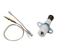 Gas Stove Thermocouple and Solenoid Valve Kit, Copper Ignition Sensor with Flame Failure Device for Natural Gas Cooker Safety Part Replacement(2)