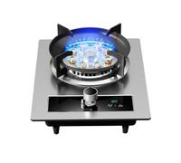 Gas Stove with 1 Burner,7.2KW Camping Gas Cooker,kitchen Counter Top Stove,Independent Timer Both Sides,with Flameout Protection,for Home Kitchen(NG)