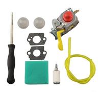 Gas string trimmer carburetor kit for Craftsman 25cc engine 17inch weedwacker designed to optimize fuel air mixture and engine output stability