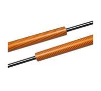 Gas Strut Front Bonnet Modify Spring Shock Absorber Rod Hood Damper For VW For Golf Mk2 1983-1992 Hatchback Gas Struts Lift Support Bonnet Gas Springs(Yellow Carbon Fiber)